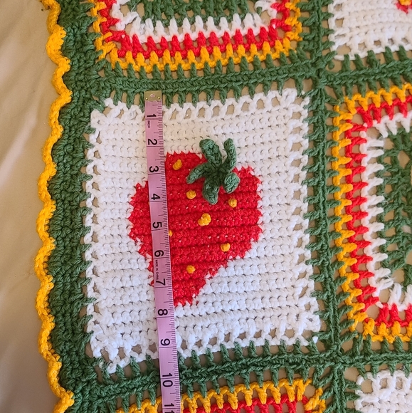 Bedding Vintage Strawberry Strawberry Flower Afghan Poshmark